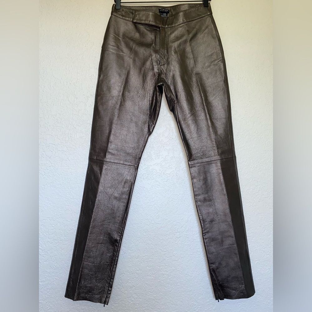 Jane Doe Metallic Leather Pants